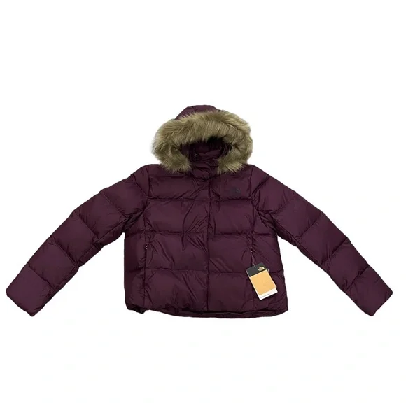 THE NORTH FACE Womens New Dealio 550 Down Short Jacket Blackberry Wine